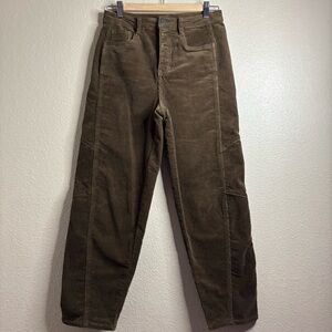 Habitual Brant Barrel Leg Women’s Corduroy Pants Cotton Brown size 0/25